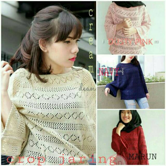 Jual Crop Jaring Rajut | Shopee Indonesia