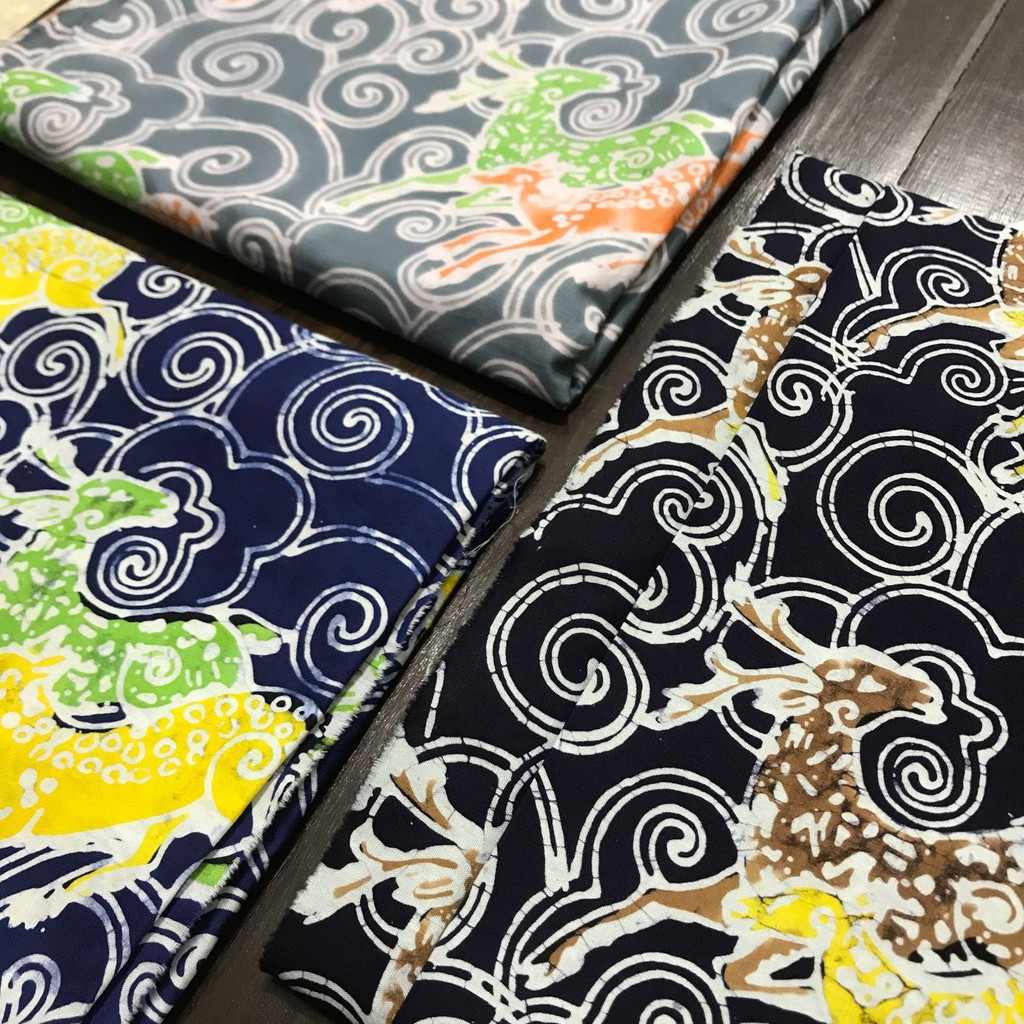 Jual Batik Bogor Motif Kijang Papasangan - Proses Batik Cap dan Colet ...