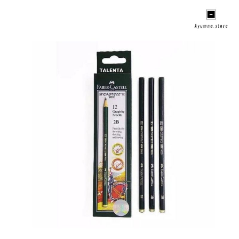 Jual Pensil Kayu 2B II Pensil 2B Faber Castell II Alat Tulis II 2 Pack ...