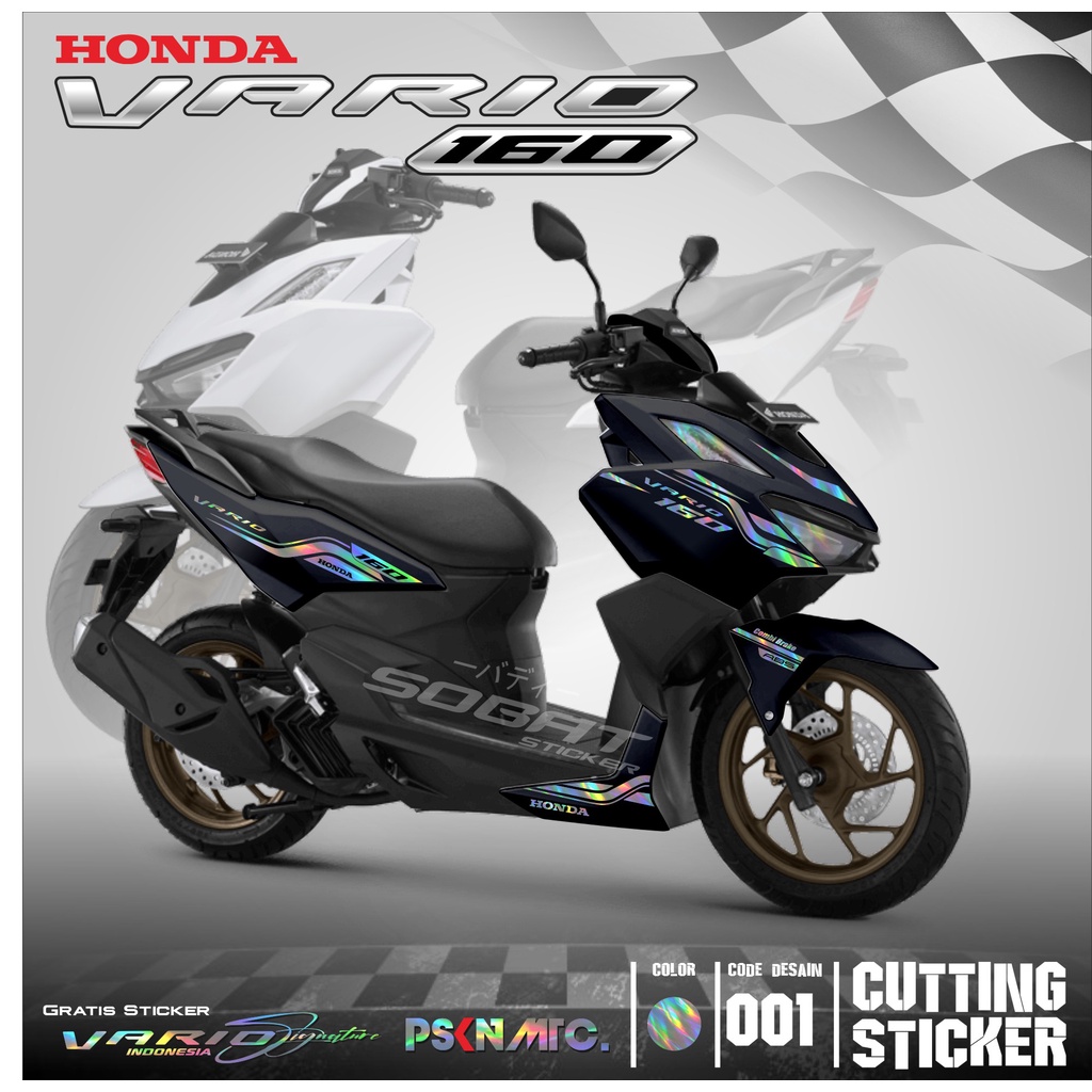 Jual Cutting Sticker Vario Aksesoris Motor Stiker Honda Vario New Schotlite Cutting