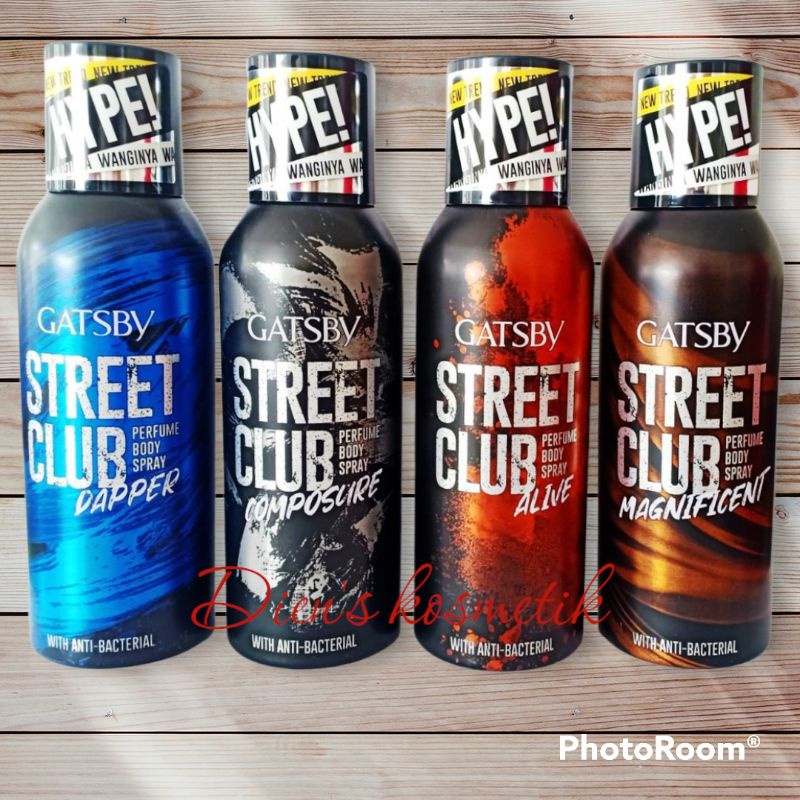 Jual GATSBY STREET CLUB Perfume Body Spray 150ml Parfum Cowok Gatsby