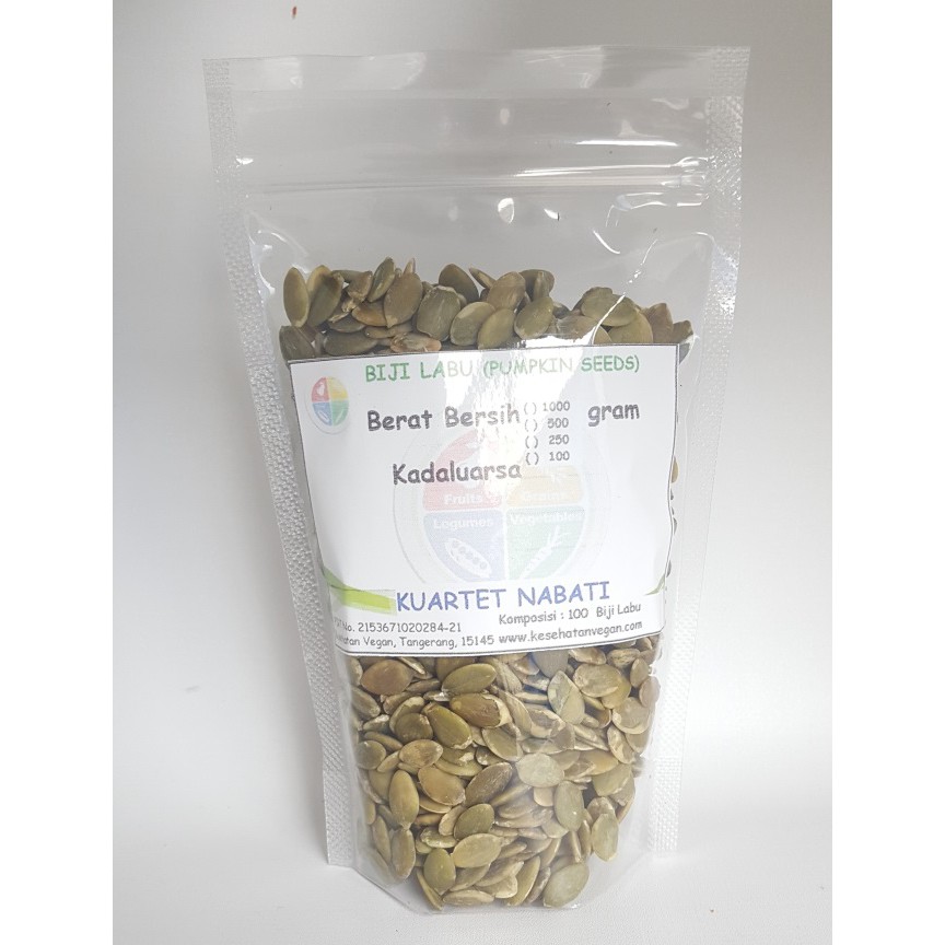Jual 250gr Roasted Pumpkin Seeds ASIN - Salted - Biji Labu Kupas ...