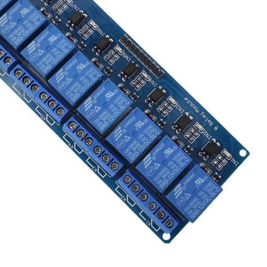 Jual Modul Relay 8 Channel 12V untuk Arduino UNO 2560 1280 ARM PIC A ...