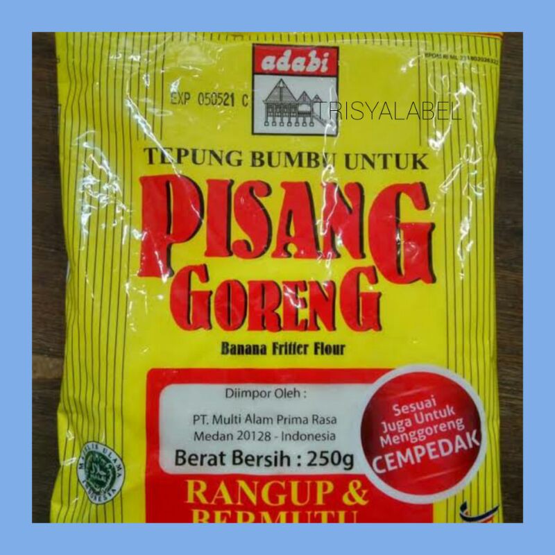 Jual Gr Tepung Adabi Pisang Goreng Bumbu Instant Trisyalabel Shopee Indonesia