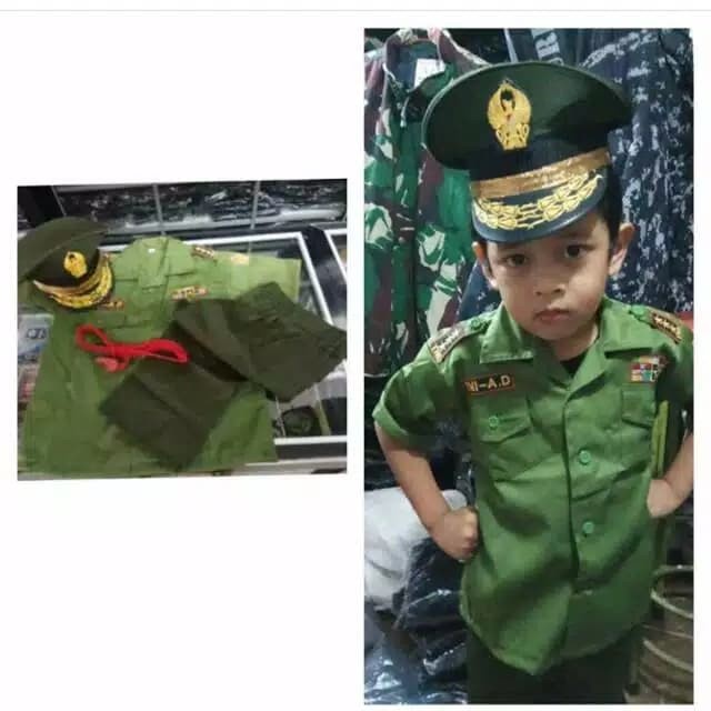 Jual Anak-Profesi-Kostum- Baju Profesi Anak Pdh Tni Ad - Size S -Kostum ...