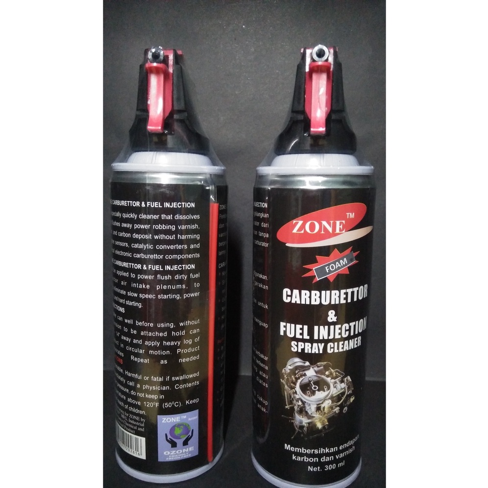 Jual ZONE' CARBURETTOR & FULL INJECTION SPRAY CLEANER (300 ml) | Shopee ...