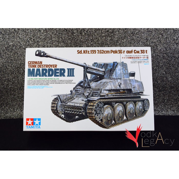 Jual Tamiya 1/35 Military German Tank Destroyer Marder III Model Kit ...