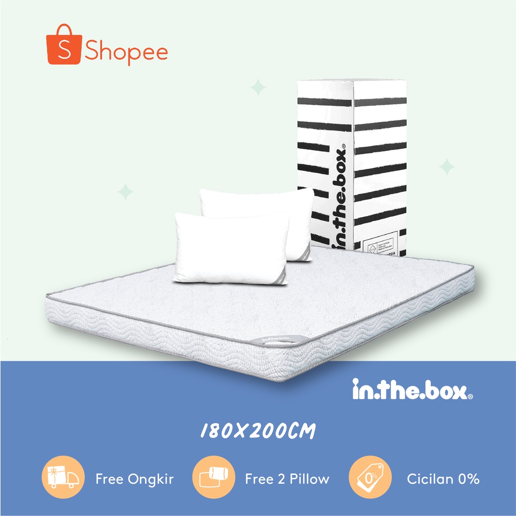 Jual Kasur Busa Berkualitas IN THE BOX HYBRID 15 - FREE Bantal | Ukuran ...