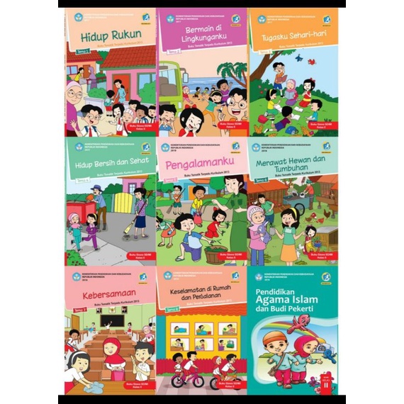Jual buku tematik kelas 2 sd /mi kurikulum 2013 tema 1 2 3 4 5 6 7 8 ...