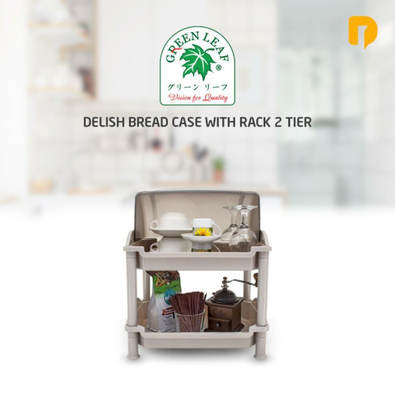 Jual Rak Roti Rak Makanan Susun 2 Susun 3 - Green Leaf Delish Bread ...