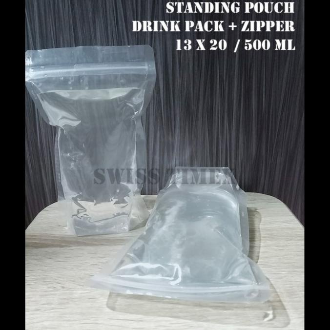 Jual Standing Pouch Drink Pack Zipper Plastik Cairan Minuman 500 Ml Shopee Indonesia 7661