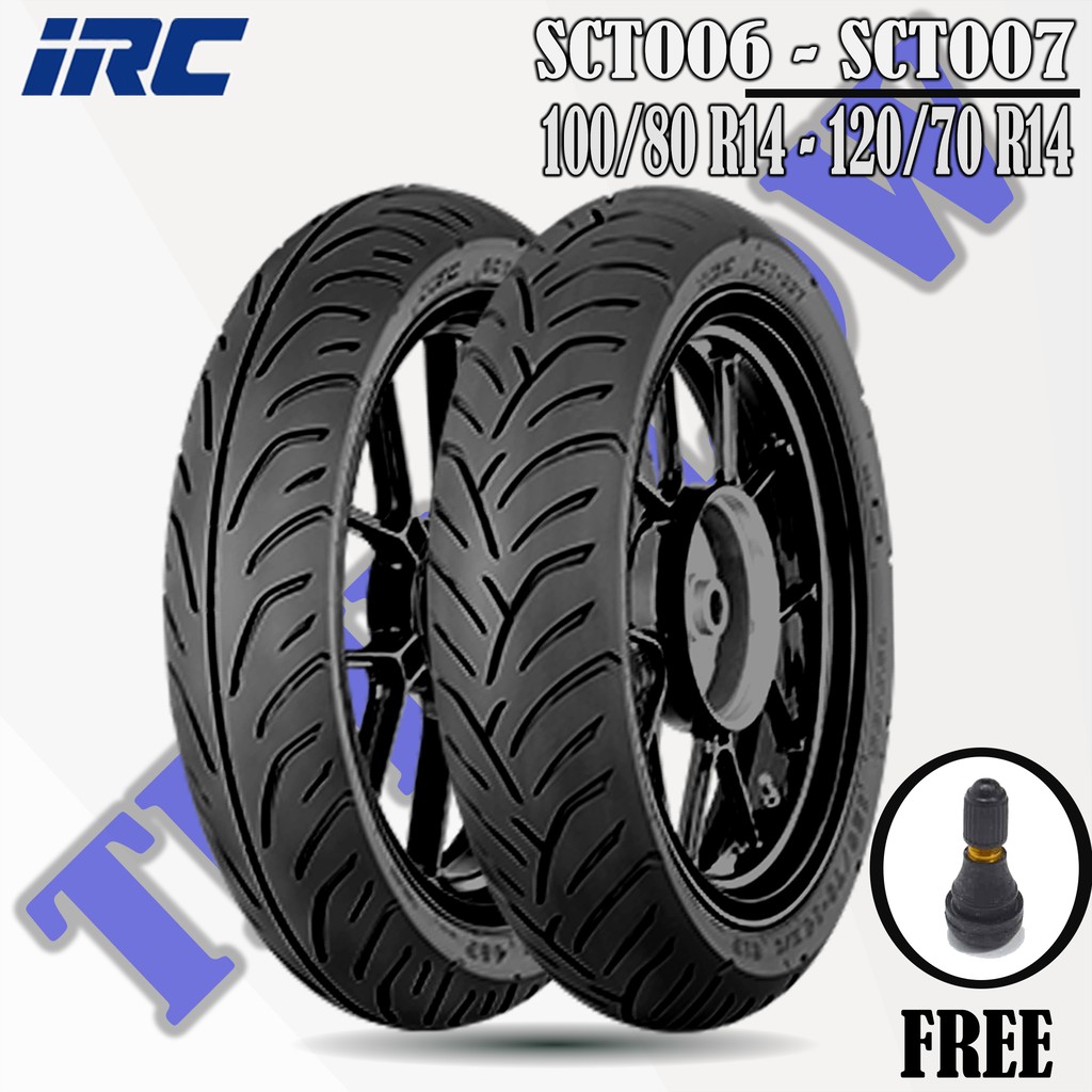 バイク pcx irc sct-006 007 100/80-14 120/70-14 IRC SCT-007/SCT006 FOR PCX 100/80/14 120/70/14(FREE SEALANT & pito