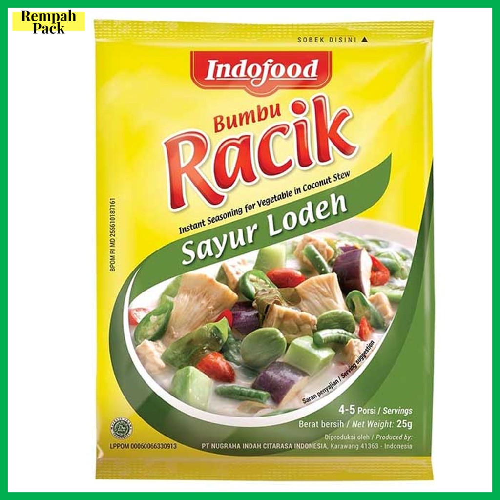 調味料・料理の素・油 Racik Sayur Asem-Lodeh-Sop-Tempe-Ladaku Jual Bumbu Racik Indofood ( Ayam Ikan Tempe Nasi ) Goreng