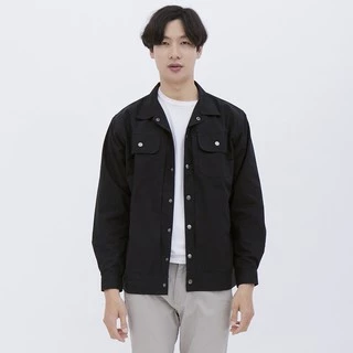 M231 Jaket Pria Coverall Panjang Hitam 1877B