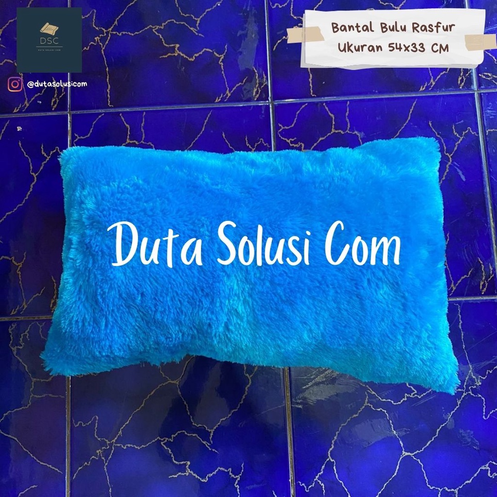 Jual Bantal Panjang Bulu Rasfur Ukuran 54x33 CM (ISI SILICON) | Shopee ...
