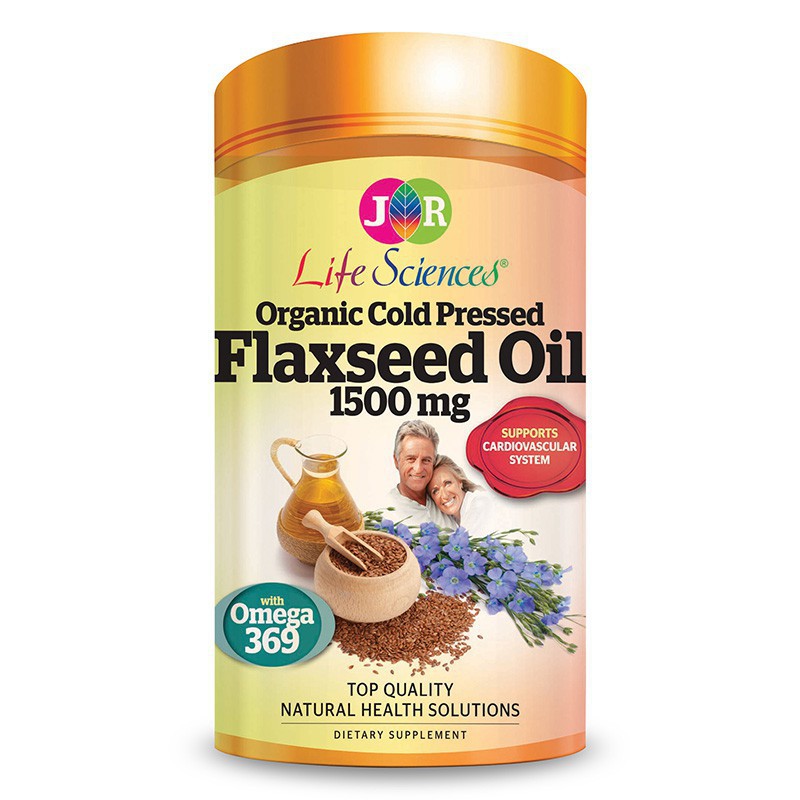 Jual JR Life Sciences High Strength Organic Cold Pressed Flaxseed Oil ...