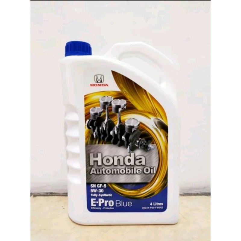 Jual Oli Mesin Honda E-Pro Blue 5w-30 galon isi 4liter | Shopee Indonesia