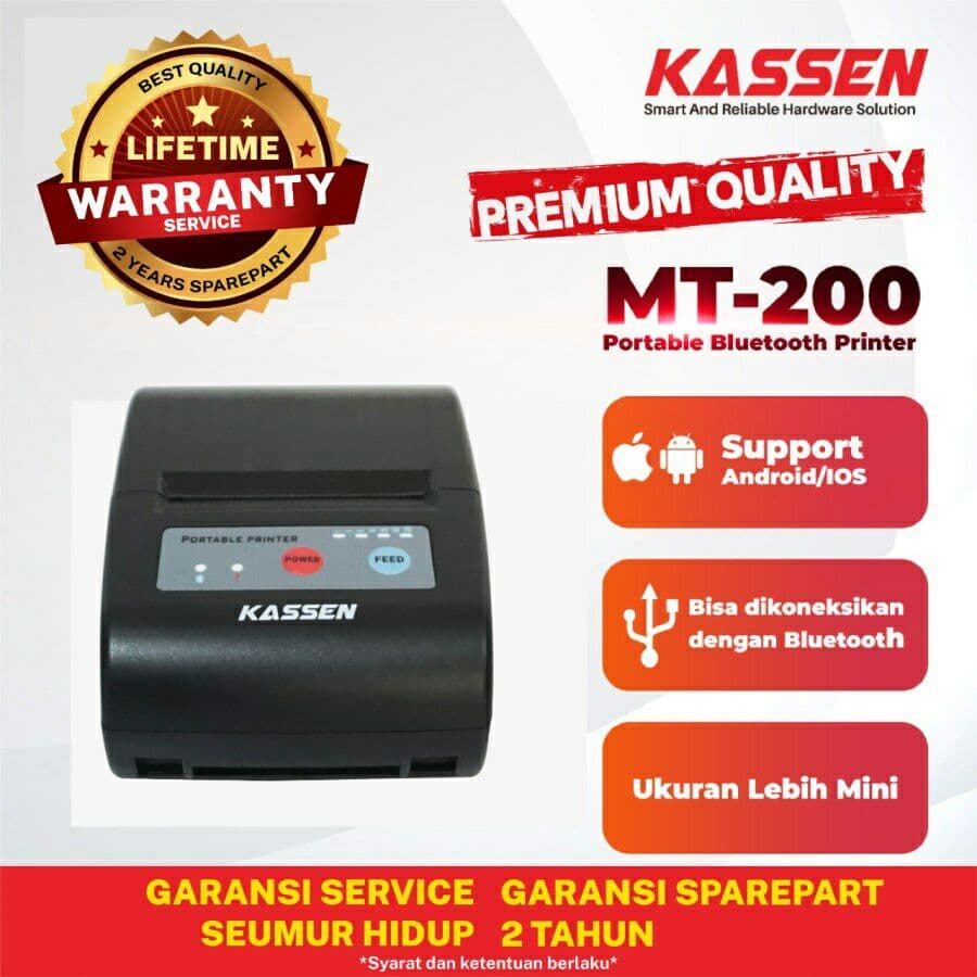 Jual Kassen Mt Mobile Printer Cetak Struk Ukuran Mm Shopee Indonesia