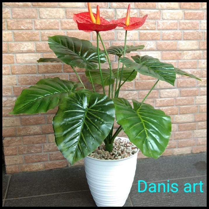 Jual Anthurium Bunga Jumbo/ Tanaman Palsu/ Tanaman Plastik/ Tanaman ...