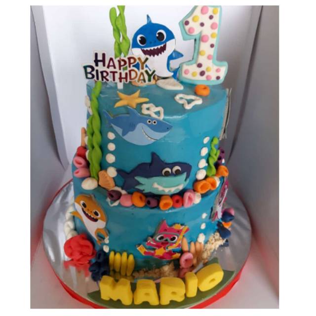 Jual Kue Ulang Tahun Baby Shark / Cake Ultah Baby Shark | Shopee Indonesia
