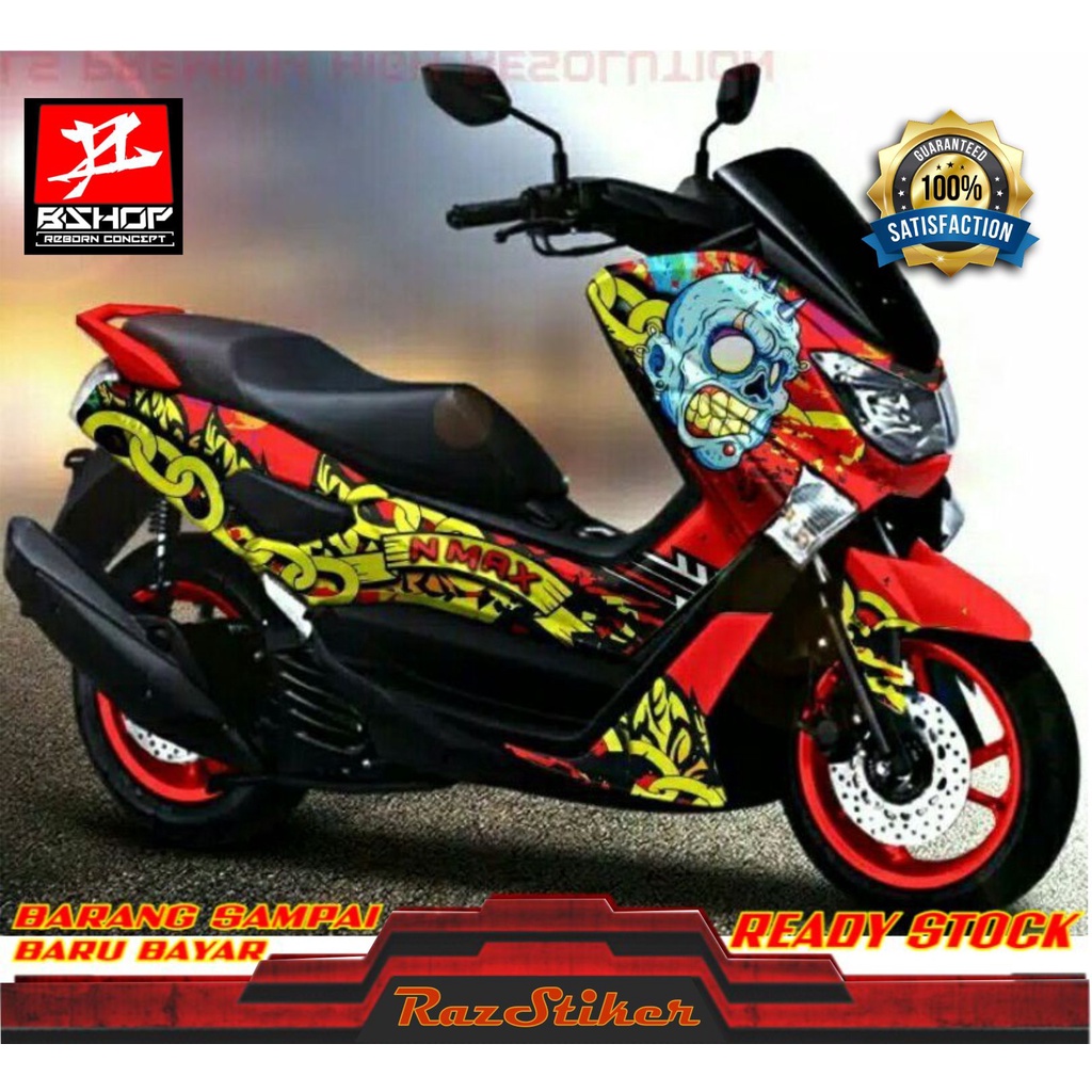 Jual Stiker Decal Motor Yamaha Nmax Motif Skll | Shopee Indonesia