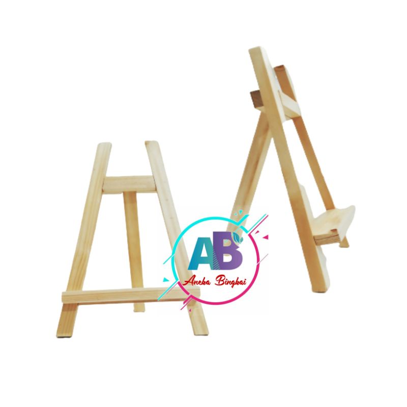 Jual Standing Frame Kayu Sedang Standing Kayu untuk Bingkai/Papan 30x40 ...