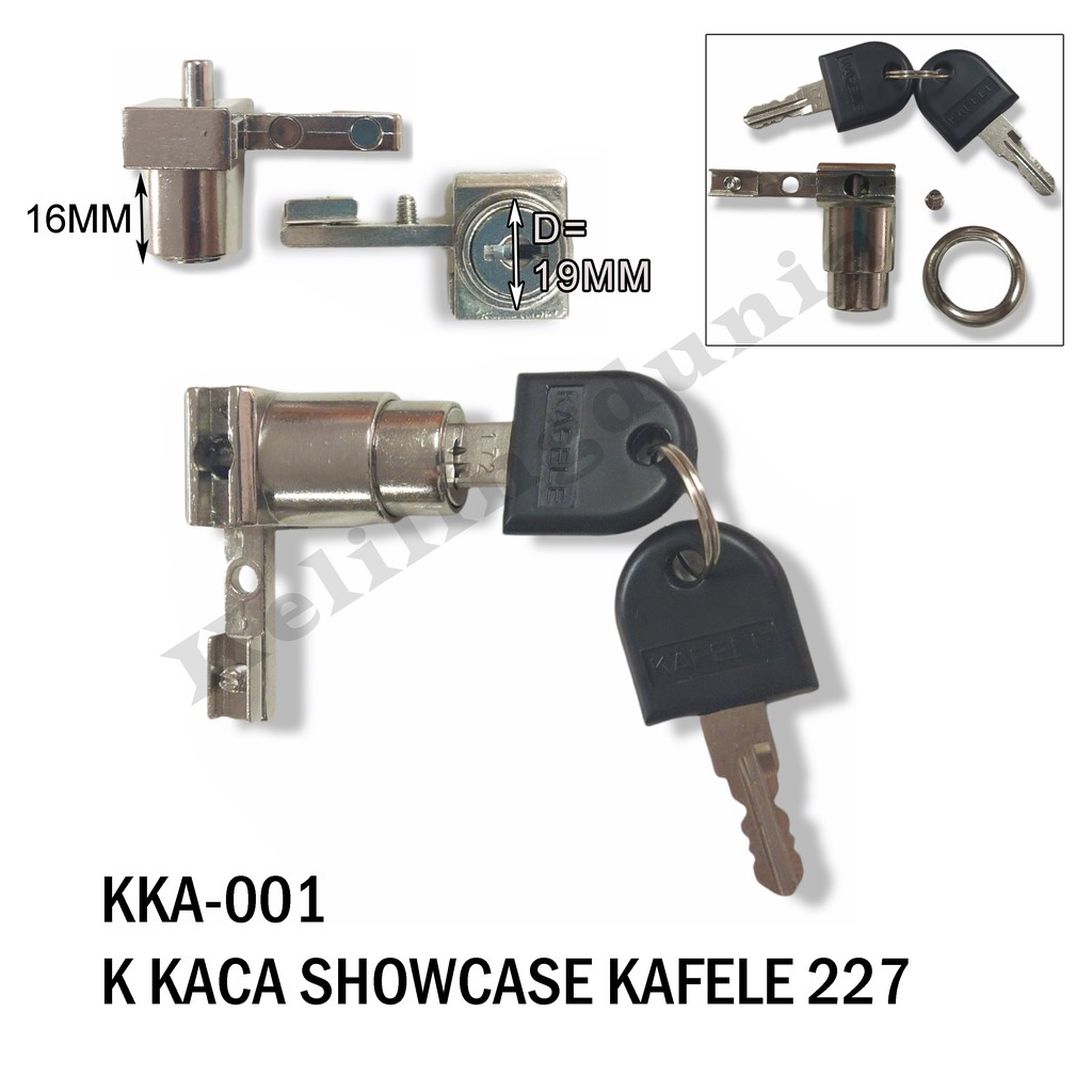 Jual Kunci Kaca SHOWCASE KAFELE 2CM Pintu Lemari Cabinet Kabinet Kayu ...