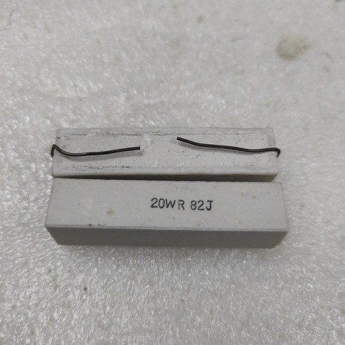Jual mj26 resistor 20w 0-82 ohm R82 ohm putih bagus | Shopee Indonesia