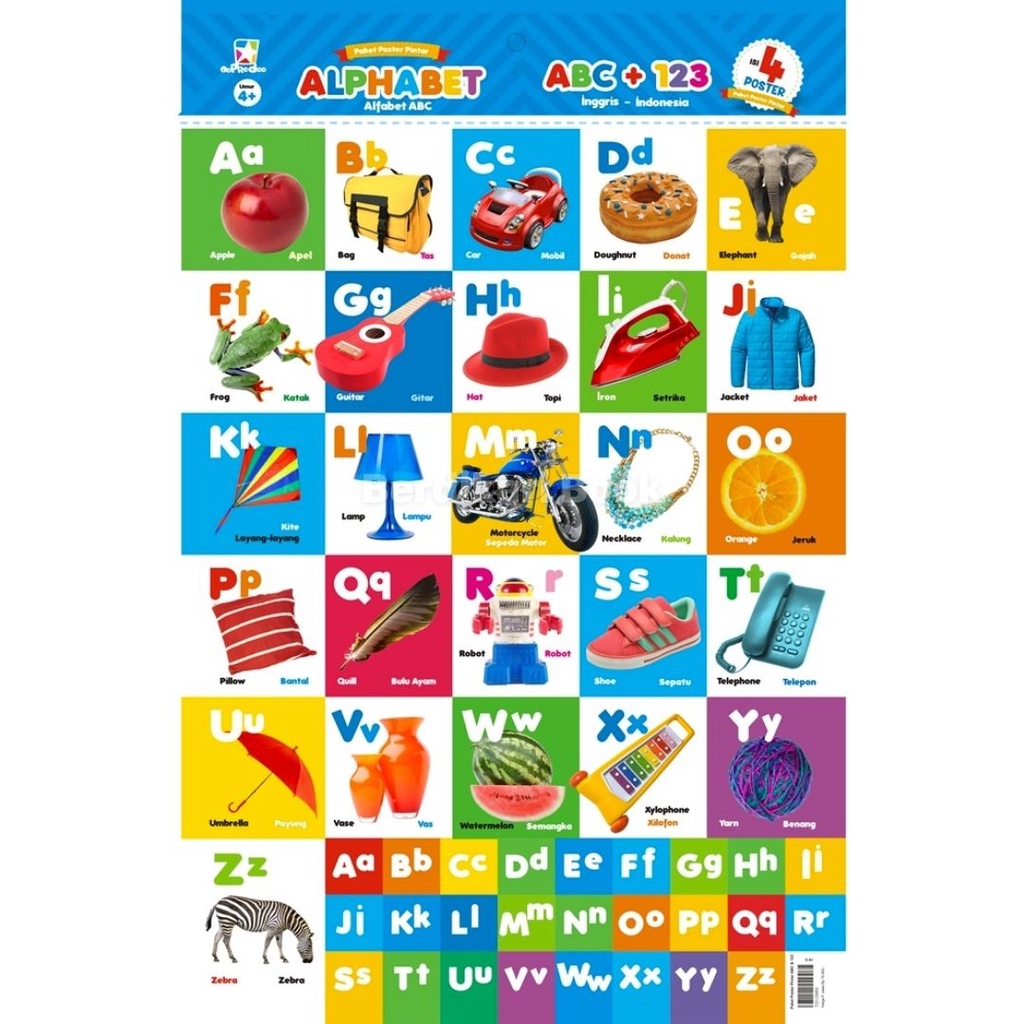Jual Berdikari - Opredo Paket Poster Pintar ABC & 123 - Gramedia ...