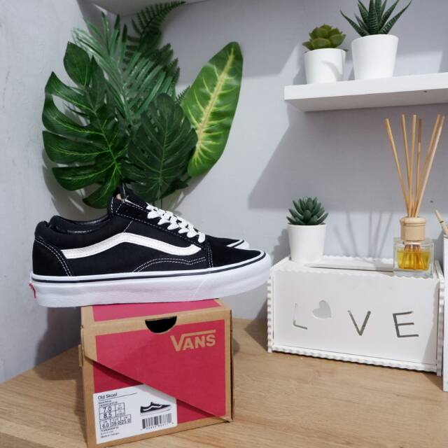 Jual Vans Oldskool Black White Original | Shopee Indonesia