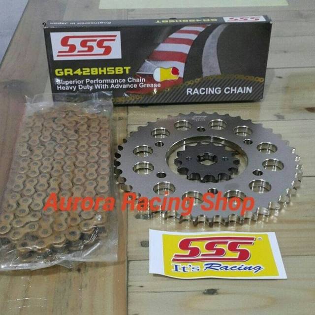 Jual Gear Set SSS Yamaha R15 Old / V2 & Rantai SSS tipe HSBT | Shopee ...