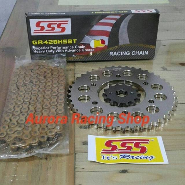 Jual Gear Set SSS Yamaha R15 Old V2 Rantai SSS Tipe HSBT Shopee Indonesia