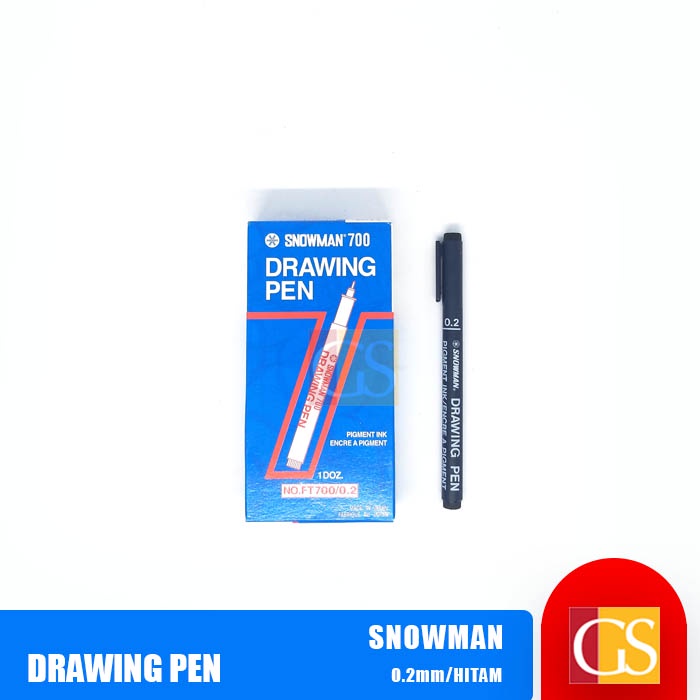 Jual Snowman-Drawing Pen 0.2 Warna Biru