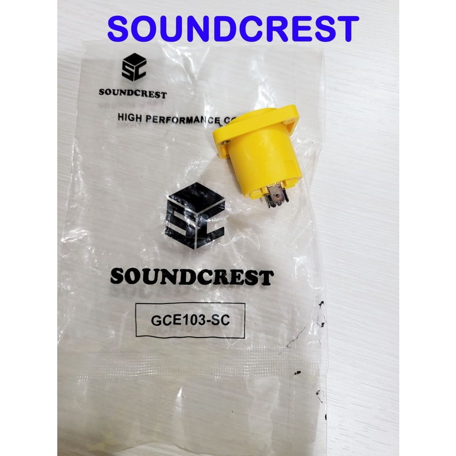 Jual Socket spikon SOUNDCREST GCE 103-SC kuning ( original ) Spicon ...