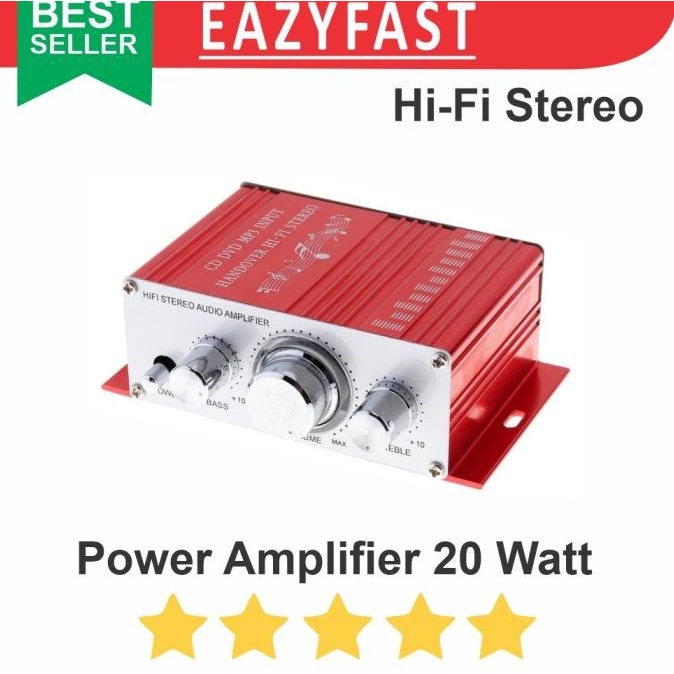 Jual Ampli Mini Power Amplifier Speaker Aktif Stereo Hi Fi W