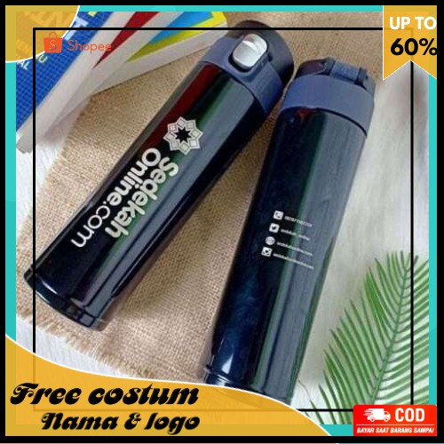 Jual Tumbler Botol Minum Custom Nama Logo Sendiri Cocok Untuk Sekolah ...