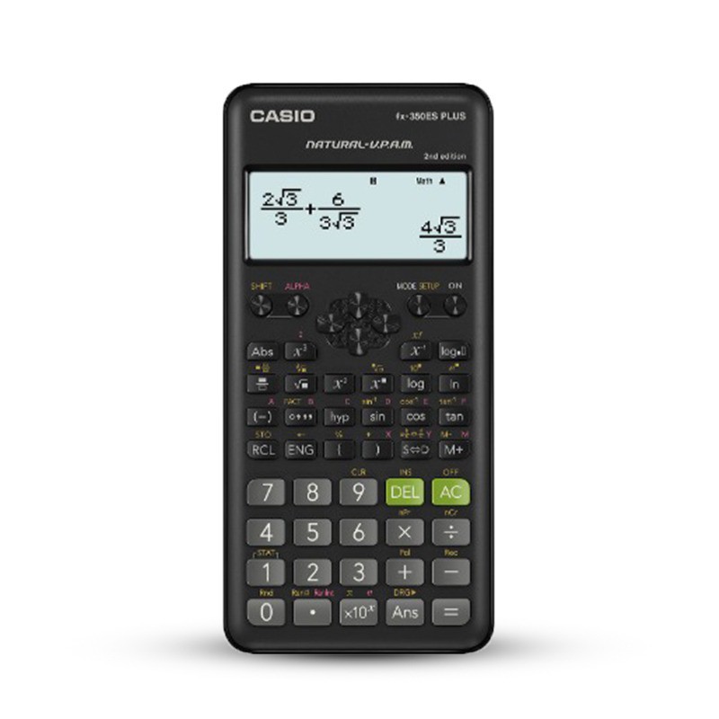 CASIO KALKULATOR FX-350ES PLUS - Kalkulator Sekolah/SMP/SMA/SMK/Kuliah - Scientific/Saintifik - 252 fungsi Akuntansi Statistika
