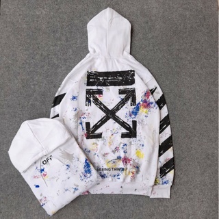 Hoodie off best sale white putih