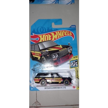 Hot Wheels 1/64 Datsun Bluebird 510 Wagon - Édition MOMO Noir 2020, Modèle Mainline Neuf