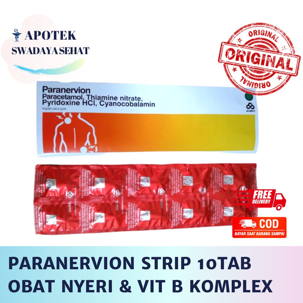 Jual PARANERVION Strip - Paracetamol Vitamin B Kompleks - Anti Nyeri ...