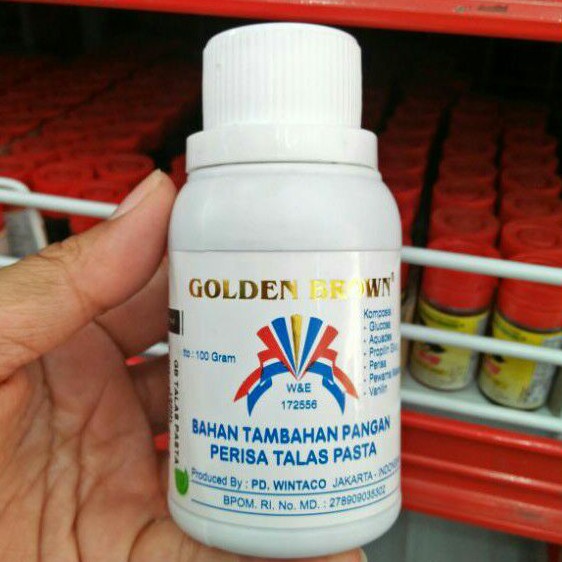 Jual Halal Golden Brown 100 Gr Pasta Perisa Makananpewarnaperasabutter Creamcakesirup 2243