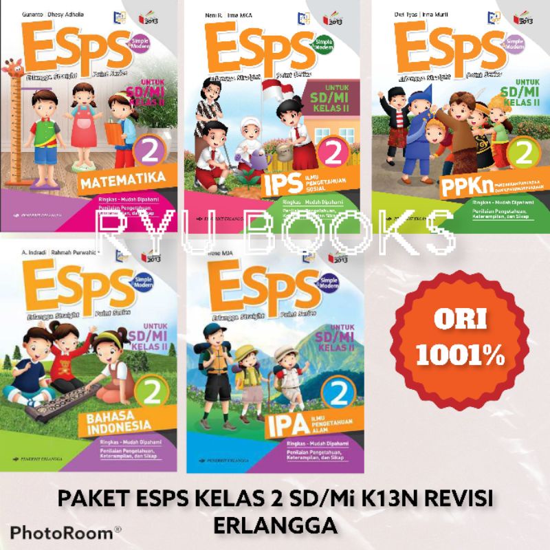 Jual Paket ESPS Kelas 2 SD K13N Revisi ERLANGGA | Shopee Indonesia