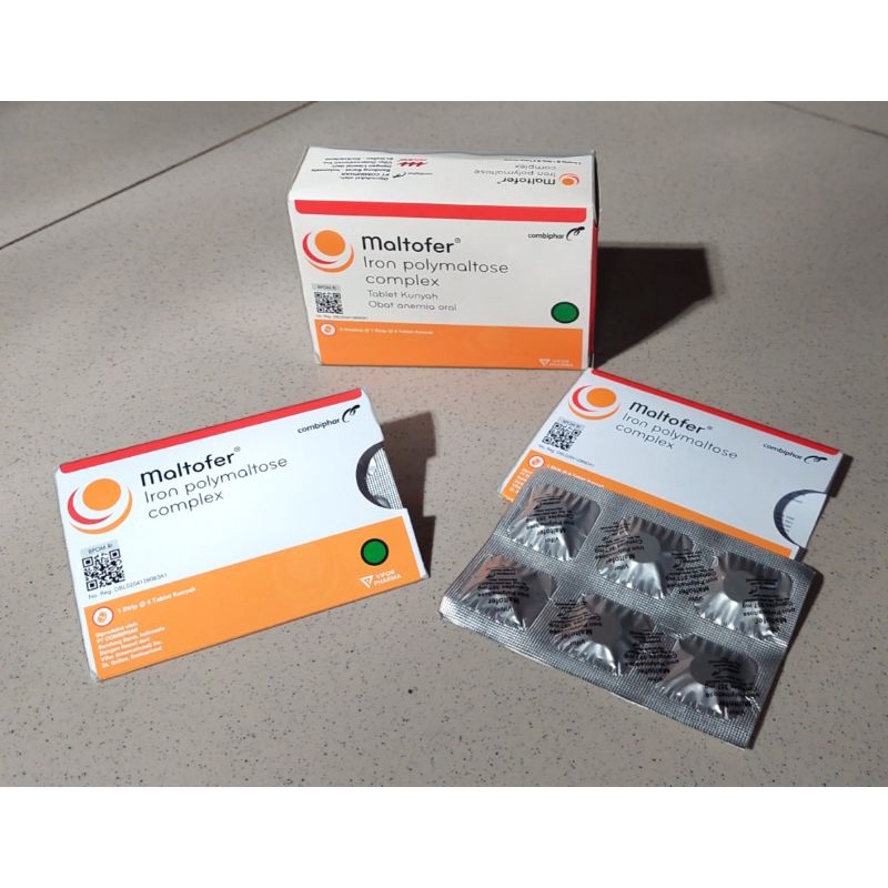 Jual Maltofer chew obat anemia dan kekurangan zat besi isi 30 tablet ...