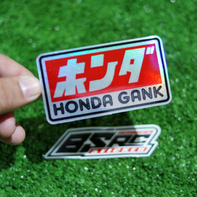 Jual Sticker Printing Cutting Honda Gank Hologram Premium Motor Herex Thailook Shopee Indonesia