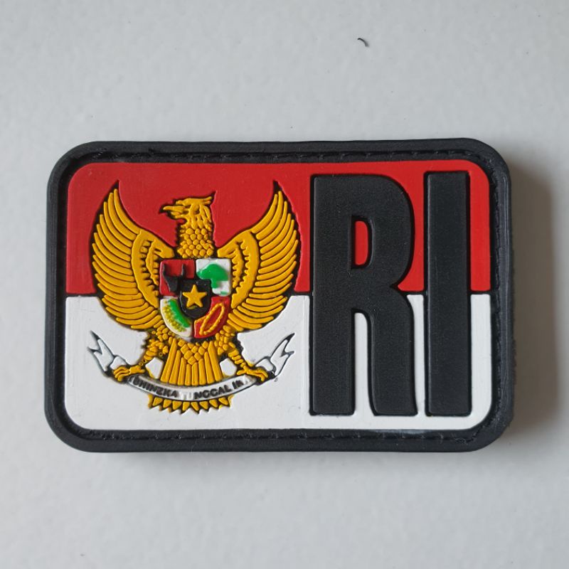 Jual Patch Rubber Logo Garuda Nkri Bendera Indonesia Tempelan Emblem