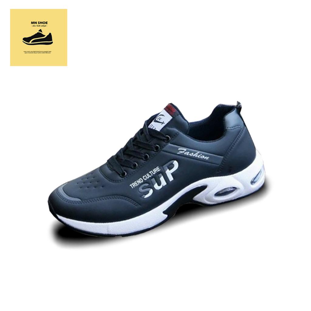 Jual Sup Trend Culture Sepatu Sneakers Pria Keren Hitam Original Bahan