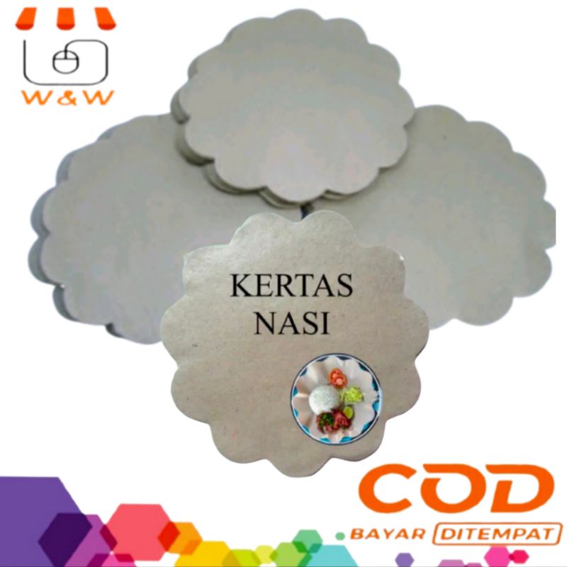 Jual Kertas Nasi Motip Bunga- Kertas Alas Piring @ 200 Lbr | Shopee ...