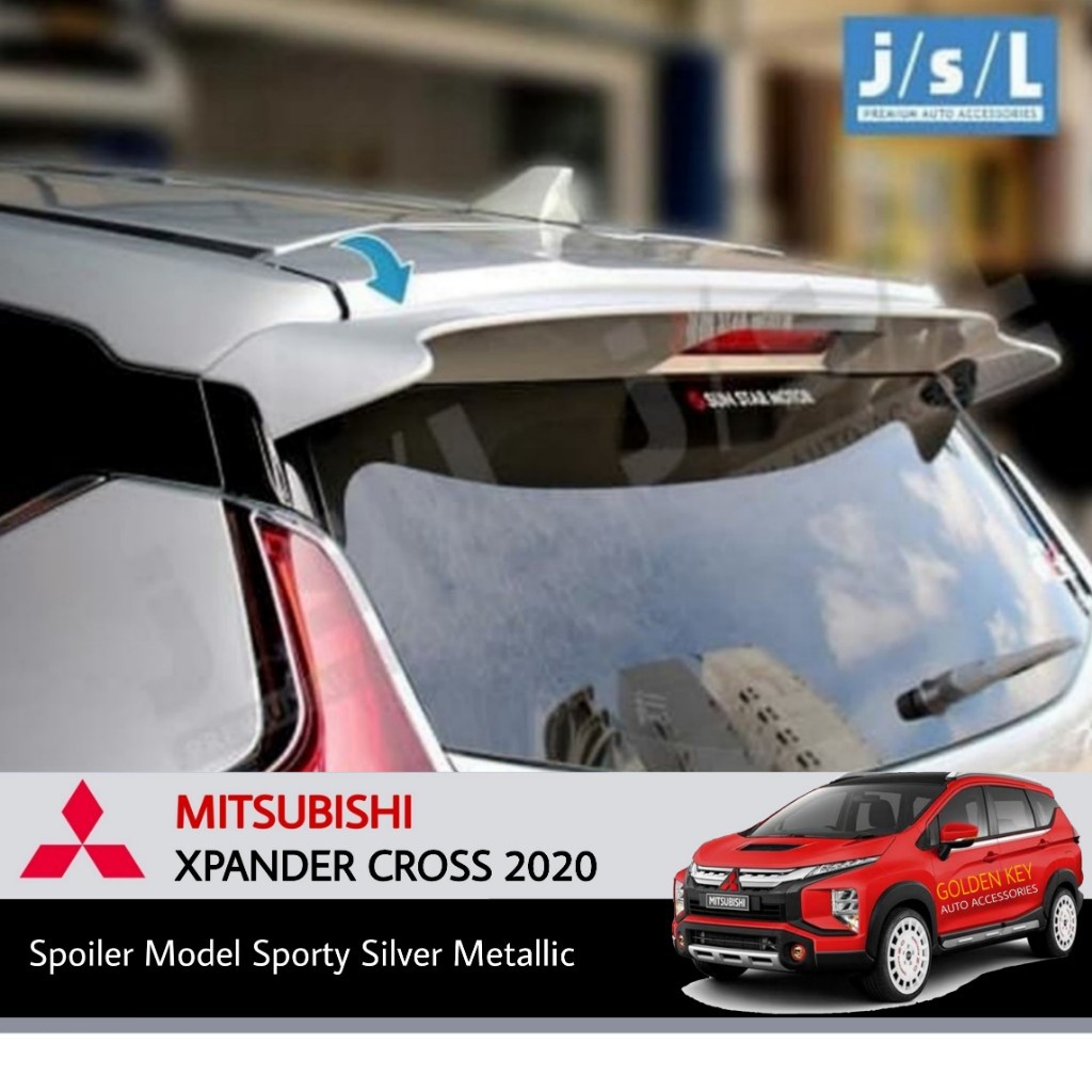 Jual JSL Spoiler Xpander Cross 2020 Rear Spoiler Model Sporty Silver ...