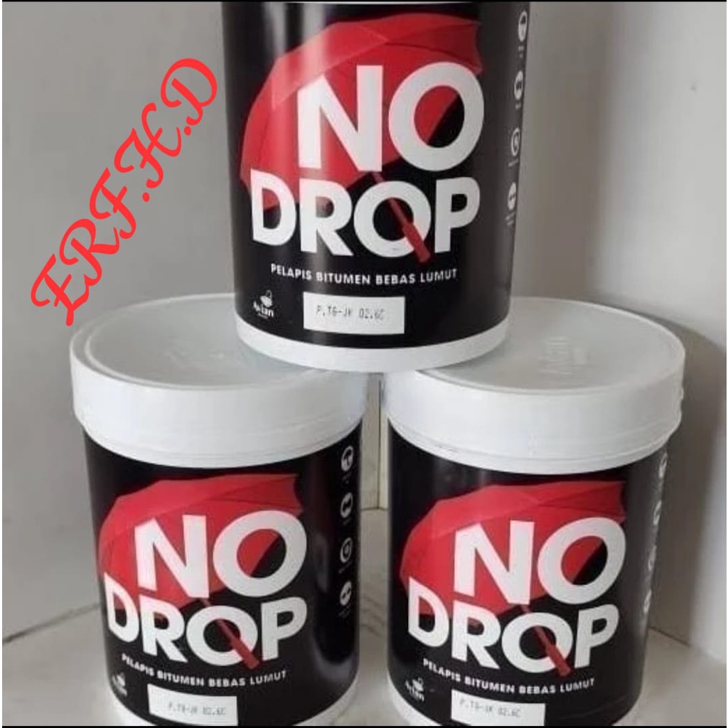 Jual Cat No Drop Bitumen Black Hitam 1kg Cat No Drop Pelapis Anti Bocor 1 Kg Shopee Indonesia 9097