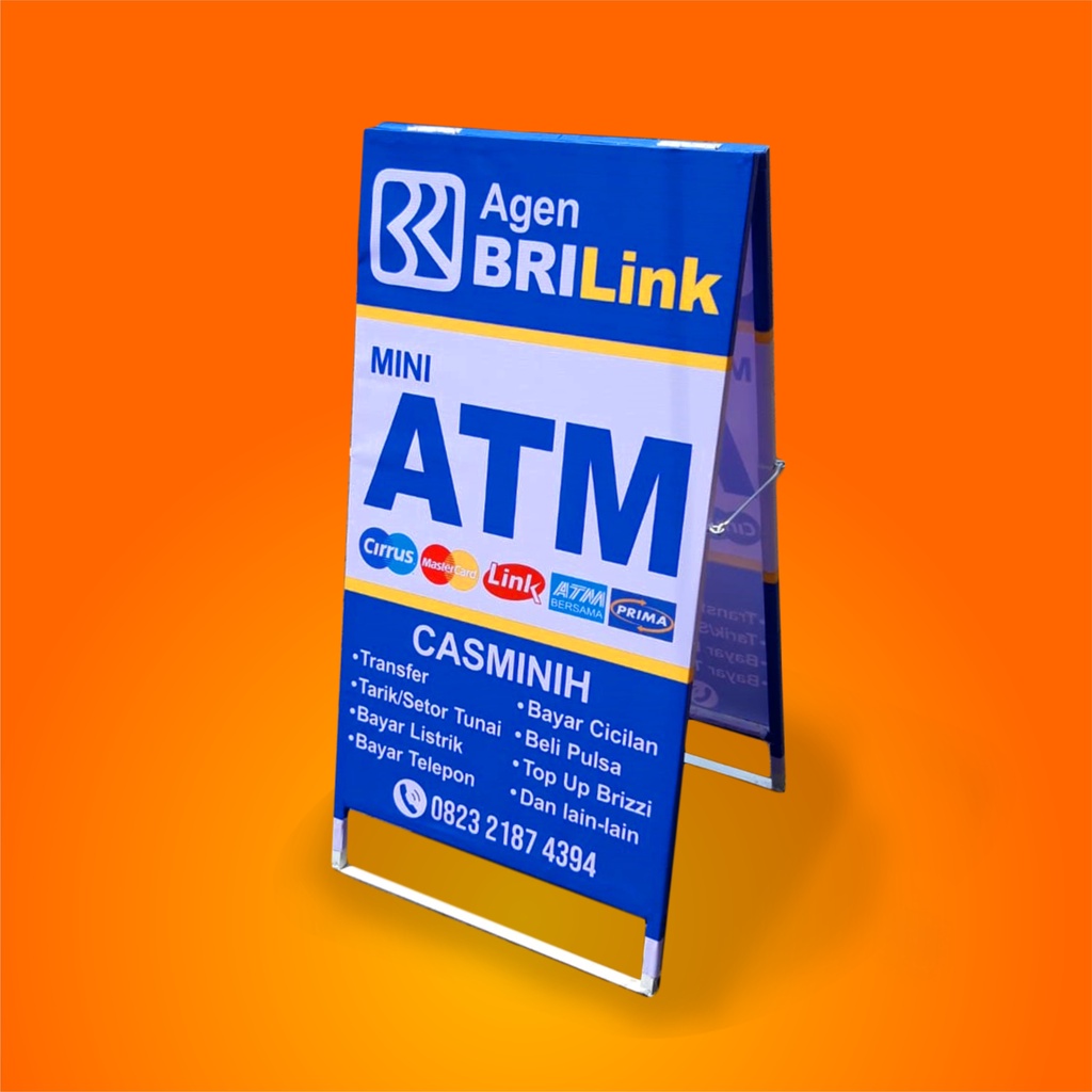 Jual Standing Banner Spanduk Agen BRILINK | Shopee Indonesia